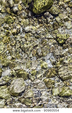 Detail Of River In The Alps