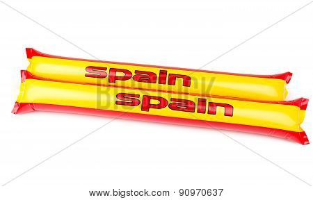 Fans Thundersticks - Spain Football Isolated