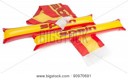 Fans Thundersticks - Spain Football Isolated