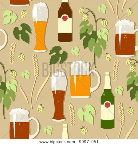 Seamless Dark And Light Beer