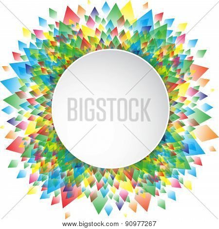 Colorful background geometric (circle) pattern design, vector illustration.