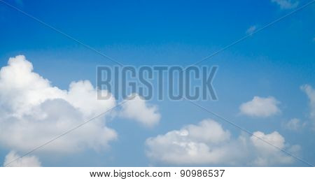 blue sky with cloud