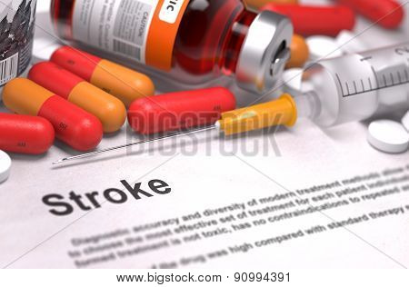 Stroke - Medical Concept. 3D Render.