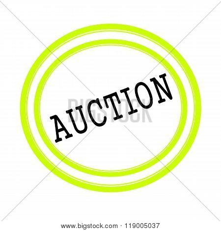 Auction Black Stamp Text On White