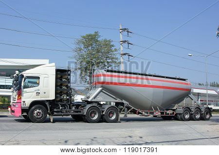Cement truck of Boon Yarit company.