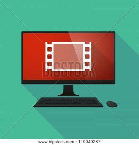 Personal Computer With A Film Photogram