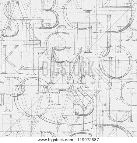 Font Antiqua. Pattern