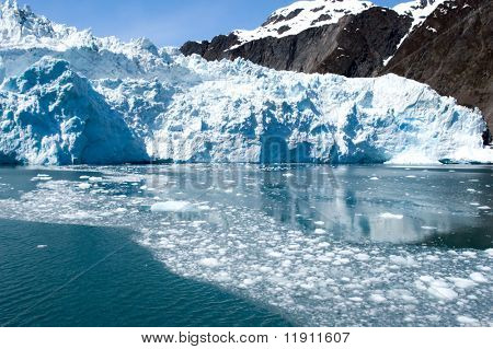 Hubbard lodowiec w Alaska USA