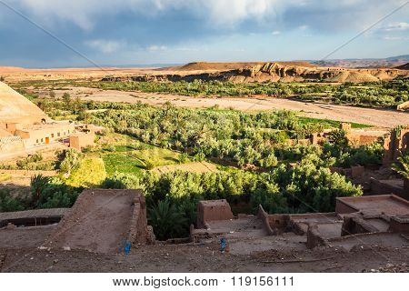 Ait Benhaddou Is A Fortified City, Or Ksar, Along The Former Caravan Route Between The Sahara And Ma