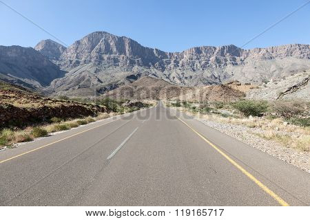 Road In Oman, Middle East