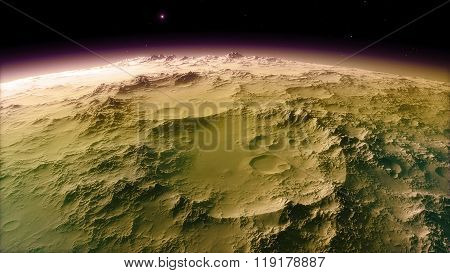 Procedural generated image of Mars