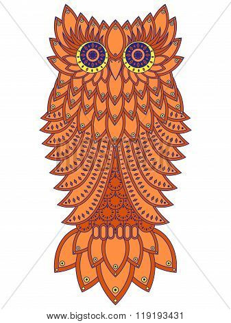 Amusing Orange Owl