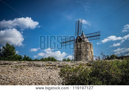 France Alphonse Daudet's windmill in Fontvieille du Provence