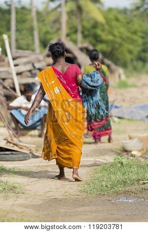 Scenes of rural life in India