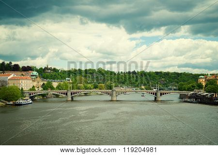 Manesuv bridge in Prague