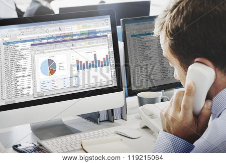 Spreadsheet Marketing Budget Report File Concept
