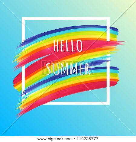 Hello Summer Poster.