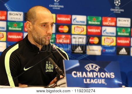 Press-conference Before Uefa Champions League Game Dynamo Kyiv Vs Manchester City In Kyiv, Ukraine