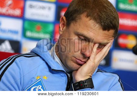 Press-conference Before Uefa Champions League Game Dynamo Kyiv Vs Manchester City In Kyiv, Ukraine