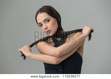 Girl in studio