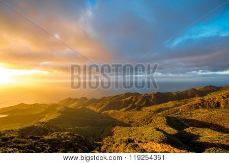 La Gomera island lanscape view