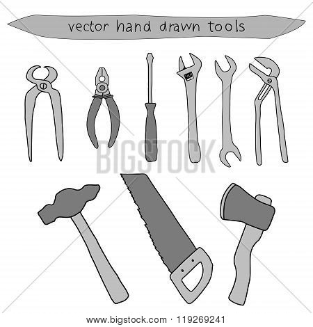 Hand Drawn Vector Tool Set
