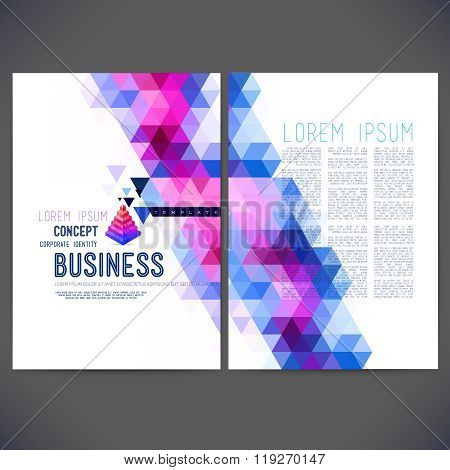 Abstract vector template design brochure Web sites