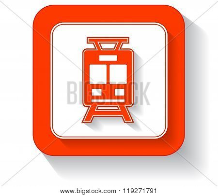 red train button