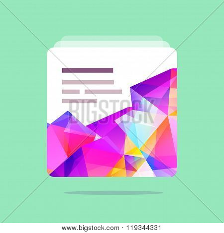 Polygonal vector UI element