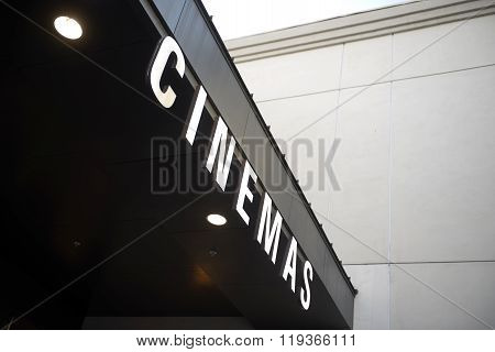 cinema sign.