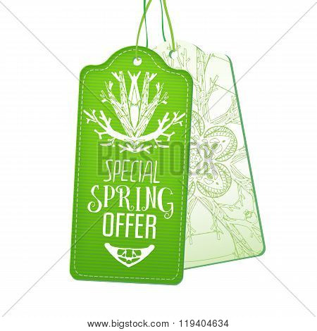 Special Spring Offer tags set