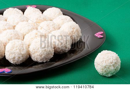 White coconut candy