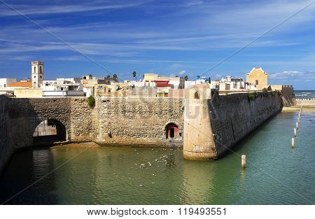 Architectural detail of Mazagan, El Jadida, Morocco - a Portuguese Fortified Port City registered as a UNESCO World Heritage Site