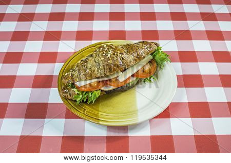 Seedy Croissant Sandwich
