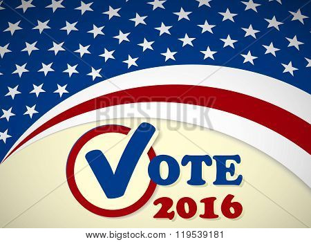 Presidential election in the USA - poster