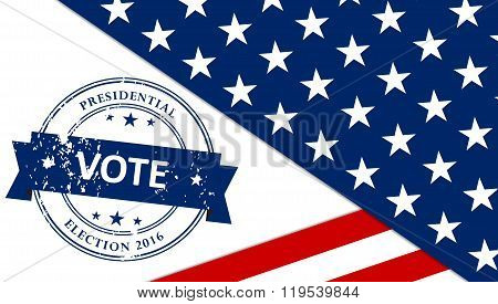 Presidential election in the USA - poster