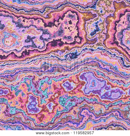 Illustration Of Layered Rock