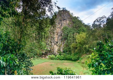 Londa Is Cliffs And Cave Burial Site In Tana Toraja, South Sulawesi, Indonesia