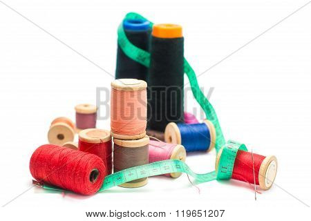 Colorful Threads And Needle