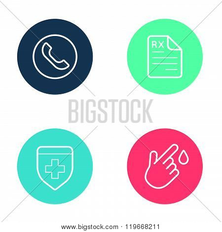 Vector Round Circle Buttons With Icons Can Be Used As Logo Or Icon