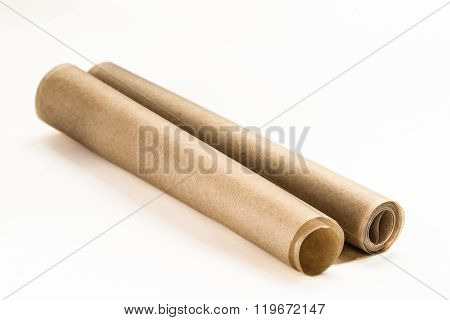 Baking Paper On A White Background
