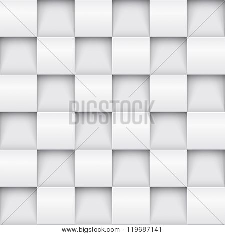 Vector White Tile Pattern Panel Background Seamless Geometric Twisted Design 3D Texture Interior Wall Vector White Tile Pattern Panel Background Seamless Geometric Twisted Design 3D Texture Interior Wall
