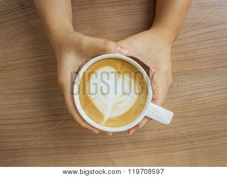 Hand Hold Latte Art