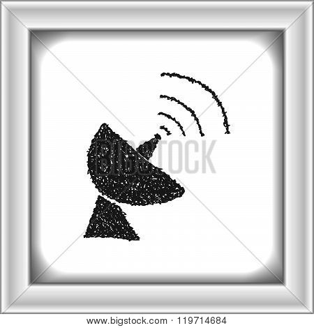 Simple Doodle Of A Satalite Dish