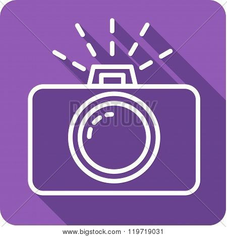 Flat style with long shadows