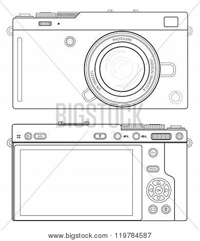 DSLR Camera Outline