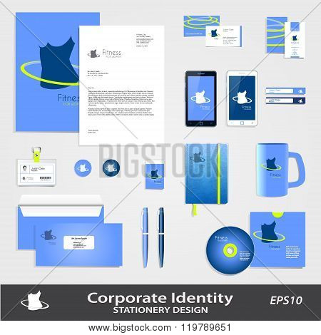 Identity template for fitness, weight loss