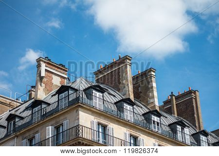 Parisian Apartments From Low Angle