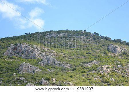 Mount Gerania In Greece.