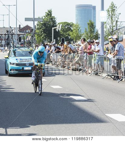 The Cyclist Dmitriy Gruzdev - Tour De France 2015